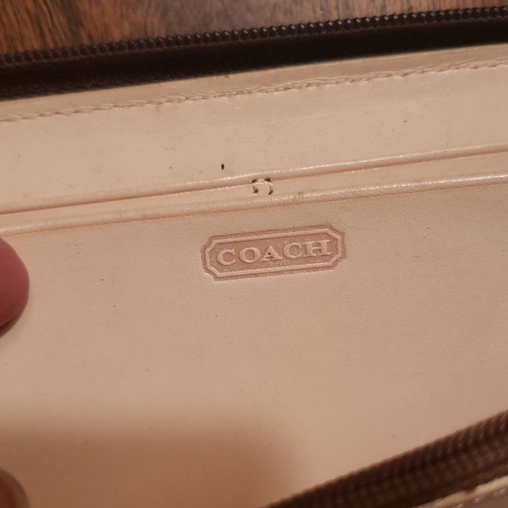 Authentic Coach Monogram Wallet (Zip ) - image 3